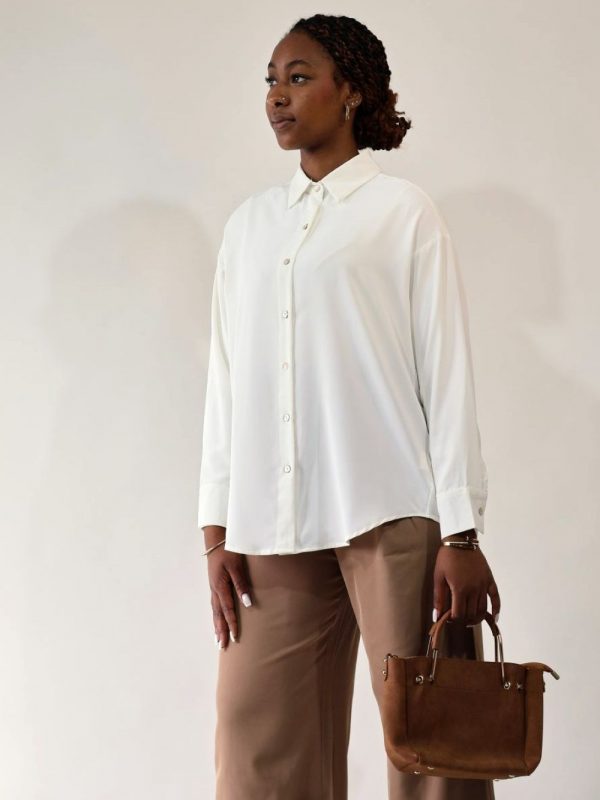 chemise blanche fluide femme modèle Assia