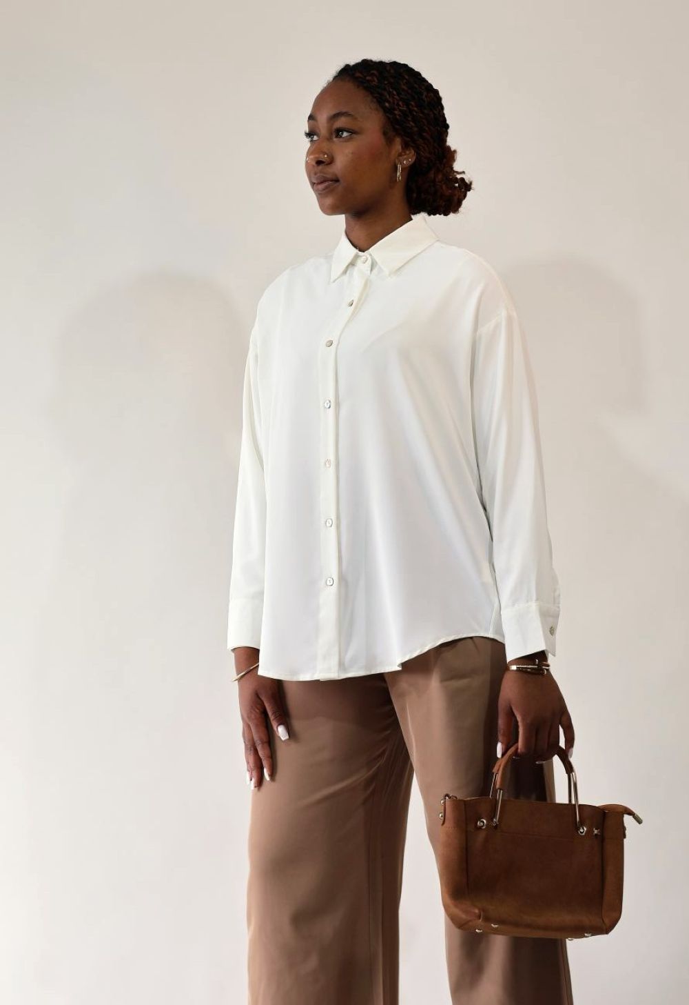 chemise blanche fluide femme modèle Assia